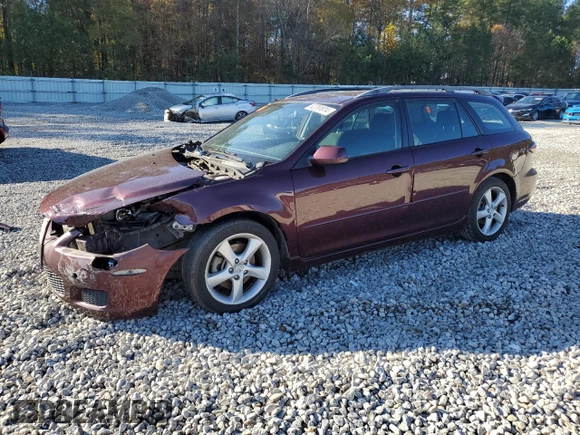 2007 Mazda 6 S Sport VE with VIN 1YVHP82D475M56362, listed as a Copart auction lot 82791874 with 172,045 mi miles and Salvage Title. Bid and sale history available at carsss.com. Image 1.