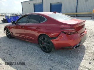 2023 Genesis G70 3.3T with VIN KMTG54TE1PU128010, listed as a Copart auction lot 67628944 with 11,307 mi miles and Salvage Title. Bid and sale history available at carsss.com. Image 2.