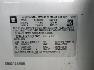 2017 Chevrolet Equinox LS z VIN 2GNALBEK7H1567122, wystawiony jako Copart lot #55476905 z przebiegiem 189 822 mil mil oraz Szkoda całkowita • Salvage title. Historia ofert i sprzedaży dostępna na DreamBid. Obrazek 13.