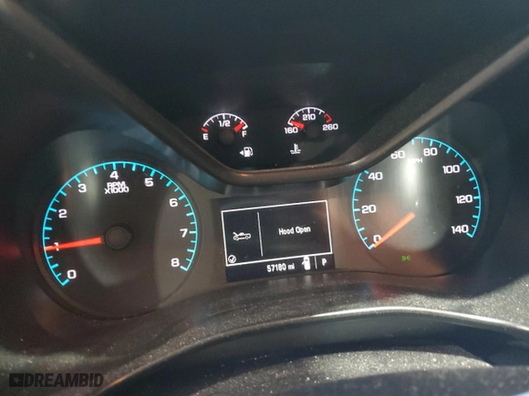 2020 Chevrolet Colorado 4WD Work Truck with VIN 1GCGTBEN9L1219429, listed as a Copart auction lot 46826185 with 57,180 mi miles and Salvage Title. Bid and sale history available at carsss.com. Image 9.
