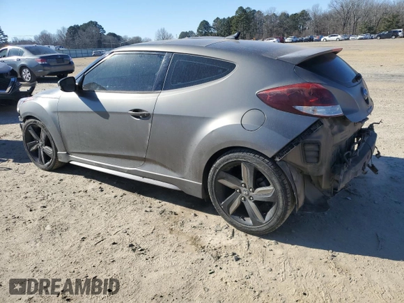 2015 Hyundai Veloster Turbo with VIN KMHTC6AEXFU249159, listed as a Copart auction lot 42161855 with 137,747 mi miles and Salvage title. Bid and sale history available at DreamBid. Image 2.