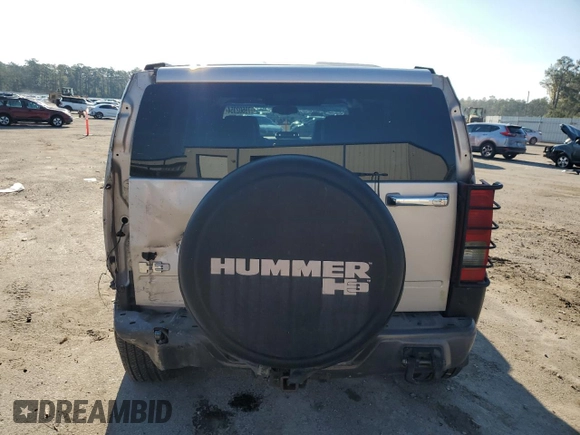 2007 Hummer H3 SUV with VIN 5GTDN13E478120727, listed as a Copart auction lot 79502354 with 151,598 mi miles and Salvage Title. Bid and sale history available at DreamBid. Image 6.