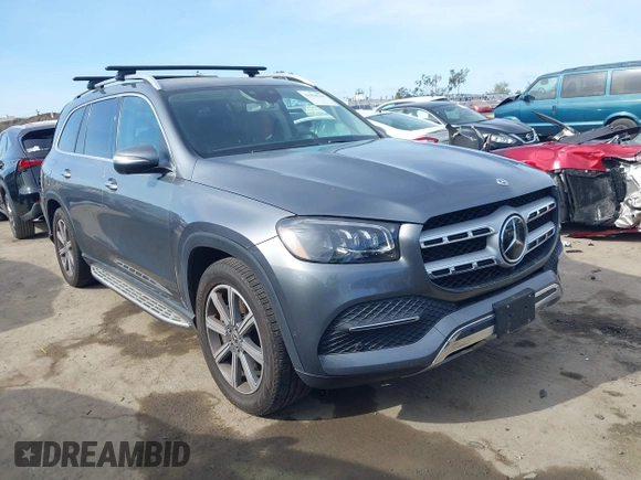2020 Mercedes-Benz GLS with VIN 4JGFF5KE5LA200767, listed as a IAAI auction lot 41934764 with 35,697 mi miles. Bid and sale history available at carsss.com. Image 1.