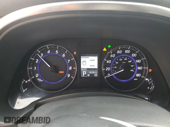 2013 Infiniti FX with VIN JN8CS1MU8DM141623, listed as a Copart auction lot 62533145 with 160,602 mi miles and Salvage title. Bid and sale history available at DreamBid. Image 9.