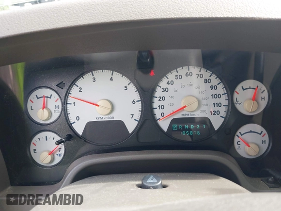 2008 Dodge 1500 SLT with VIN 1D7HA18298J170123, listed as a IAAI auction lot 42252970 with 185,876 mi miles and . Bid and sale history available at DreamBid. Image 7.
