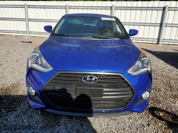 2013 Hyundai Veloster Turbo w/Black Int with VIN KMHTC6AE4DU101263, listed as a Copart auction lot 51731785 with 97,341 mi miles and Non Repairable. Bid and sale history available at carsss.com. Image 5.
