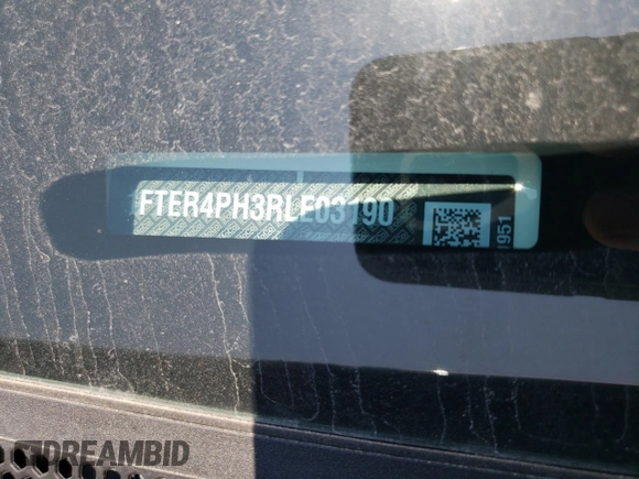 2024 Ford Ranger XL с VIN 1FTER4PH3RLE03190, выставлен на аукционе Copart как лот 58177225 с пробегом 49 146 миль миль и Списание • Salvage title. История ставок и продаж доступна на DreamBid. Изображение 12.