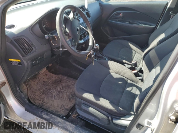 2015 Kia Rio LX with VIN KNADM4A39F6514695, listed as a Copart auction lot 52280395 with 136,824 mi miles and Salvage Title. Bid and sale history available at carsss.com. Image 7.