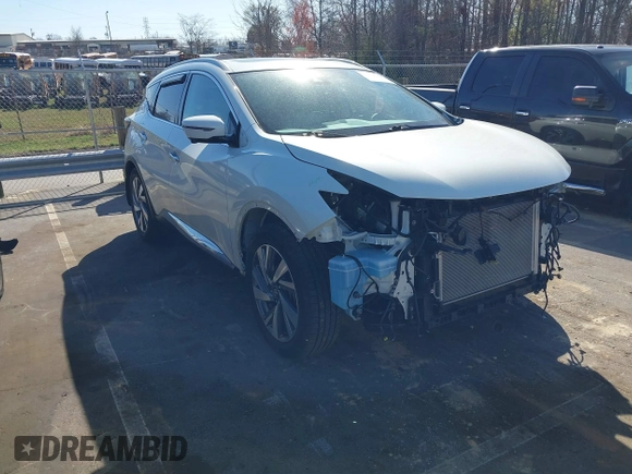2020 Nissan Murano SL with VIN 5N1AZ2CJ7LN173771, listed as a IAAI auction lot 41829503 with 51,209 mi miles and . Bid and sale history available at DreamBid. Image 1.