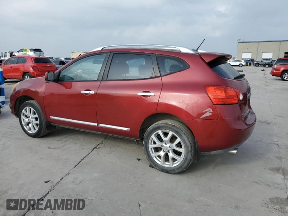 2013 Nissan Rogue S with VIN JN8AS5MT3DW008892, listed as a Copart auction lot 51486825 with 128,819 mi miles and Salvage Title. Bid and sale history available at carsss.com. Image 2.