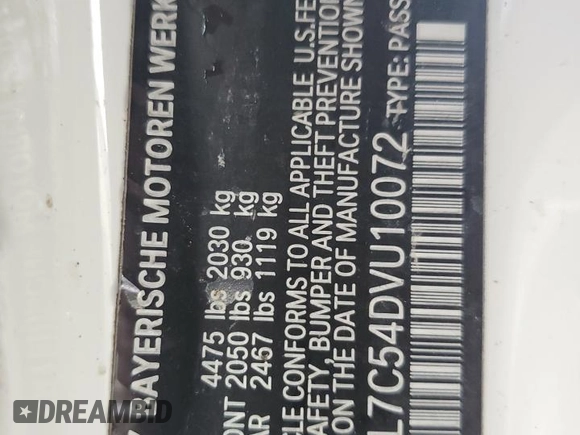 2013 BMW 1 Series 128i z VIN WBAUL7C54DVU10072, wystawiony jako Copart lot #73754044 z przebiegiem Nie podano mil oraz Nie do naprawy • Non repairable. Historia ofert i sprzedaży dostępna na DreamBid. Obrazek 13.