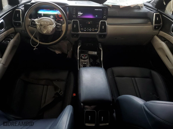 2023 Kia Sorento Plug-In Hybrid SX Prestige with VIN KNDRMDLH4P5205239, listed as a Copart auction lot 64204714 with 14,835 mi miles and Salvage Title. Bid and sale history available at carsss.com. Image 8.