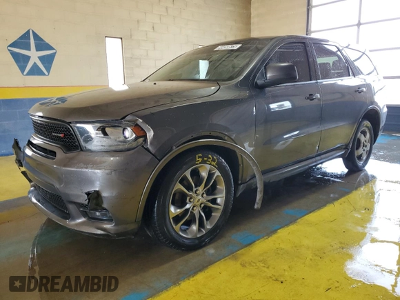 2019 Dodge Durango GT z VIN 1C4RDJDG5KC617050, wystawiony jako Copart lot #54450675 z przebiegiem 82 729 mil mil oraz Czysty tytuł • Clean title. Historia ofert i sprzedaży dostępna na DreamBid. Obrazek 1.