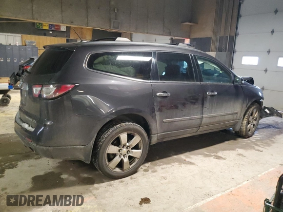 2015 Chevrolet Traverse LTZ with VIN 1GNKVJKD9FJ276025, listed as a Copart auction lot 45965035 with 160,552 mi miles and Salvage Title. Bid and sale history available at DreamBid. Image 3.