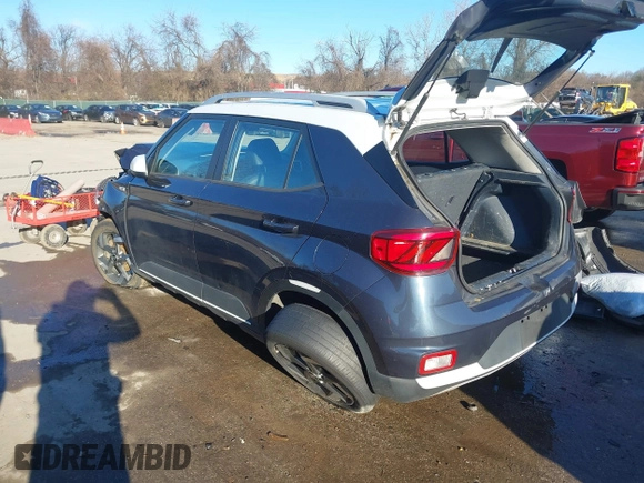 2020 Hyundai Venue SEL with VIN KMHRC8A34LU047689, listed as a IAAI auction lot 41204146 with 78,870 mi miles. Bid and sale history available at carsss.com. Image 3.