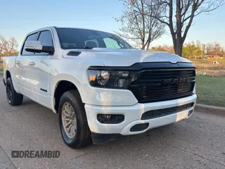 2020 Ram 1500 Big Horn with VIN 1C6SRFFT9LN388444, listed as a Copart auction lot 52460535 with 60,935 mi miles and Clean Title. Bid and sale history available at carsss.com. Image 1.