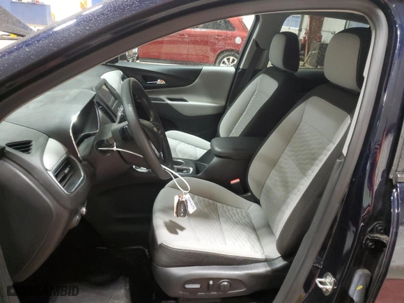 2020 Chevrolet Equinox LS with VIN 3GNAXSEV1LS632087, listed as a Copart auction lot 52703455 with 58,814 mi miles and Salvage Title. Bid and sale history available at carsss.com. Image 7.