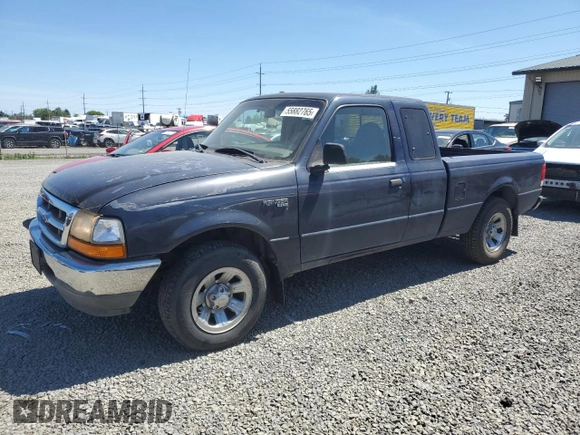2000 Ford Ranger XL with VIN 1FTYR14V0YPC18463, listed as a Copart auction lot 55882765 with 115,395 mi miles and Clean Title. Bid and sale history available at carsss.com. Image 1.
