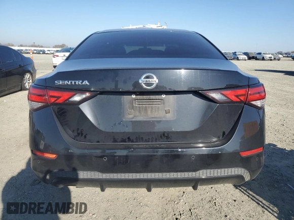 2021 Nissan Sentra S with VIN 3N1AB8BV9MY245674, listed as a Copart auction lot 89338605 with 57,282 mi miles and Salvage Title. Bid and sale history available at DreamBid. Image 6.