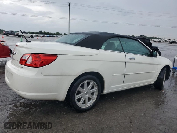 2008 Chrysler Sebring Limited with VIN 1C3LC65M68N223374, listed as a Copart auction lot 60911895 with 75,842 mi miles and Salvage title. Bid and sale history available at DreamBid. Image 3.