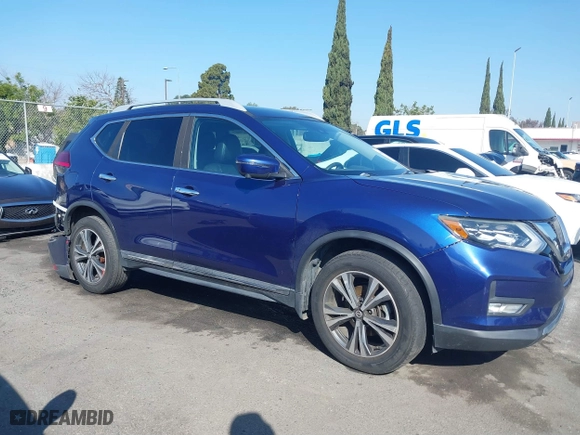 2017 Nissan Rogue SL with VIN 5N1AT2MV8HC837663, listed as a IAAI auction lot 41665278 with 74,694 mi miles. Bid and sale history available at carsss.com. Image 14.