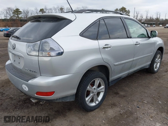 2008 Lexus RX 400h with VIN JTJHW31U782857529, listed as a IAAI auction lot 41711440 with 144,139 mi miles and . Bid and sale history available at DreamBid. Image 4.