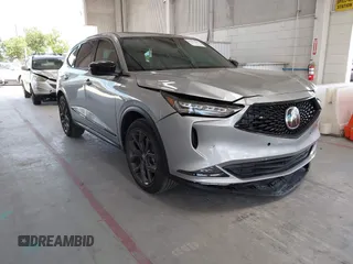 2022 Acura MDX w/A-Spec Package with VIN 5J8YE1H00NL013966, listed as a IAAI auction lot 42582205 with 46,334 mi miles and . Bid and sale history available at DreamBid. Image 1.