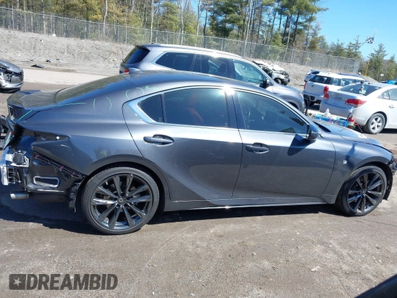 2021 Lexus IS 350 F Sport with VIN JTHGZ1E2XM5022762, listed as a IAAI auction lot 41974884 with 41,381 mi miles and . Bid and sale history available at DreamBid. Image 14.