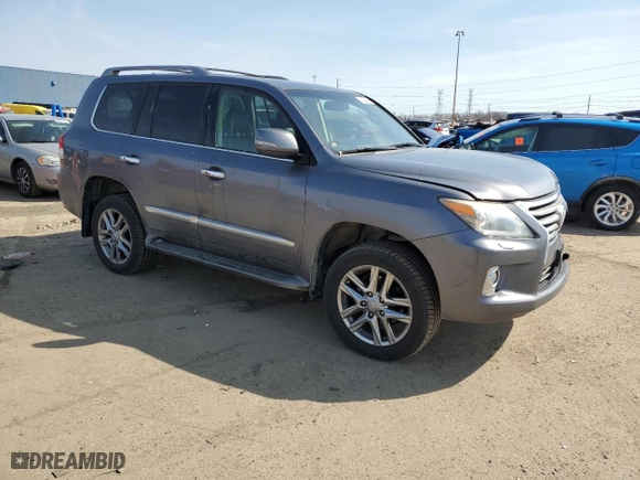 2013 Lexus LX 570 with VIN JTJHY7AX3D4101528, listed as a Copart auction lot 48038215 with 191,861 mi miles and Clean Title. Bid and sale history available at carsss.com. Image 4.