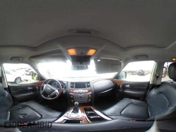 2018 Infiniti QX80 with VIN JN8AZ2NF5J9664640, listed as a IAAI auction lot 41379892 with 93,864 mi miles and . Bid and sale history available at DreamBid. Image 18.