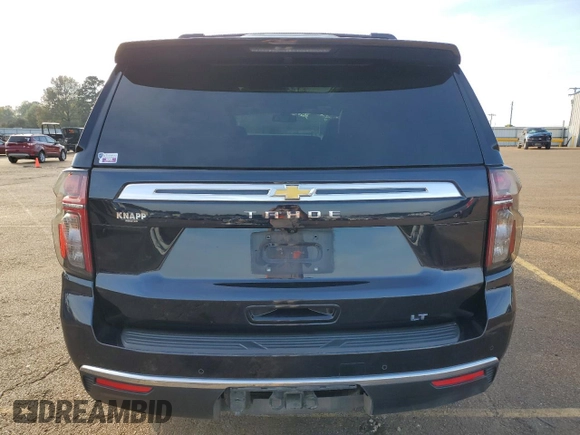 2022 Chevrolet Tahoe LT with VIN 1GNSCNKD3NR365179, listed as a Copart auction lot 82892144 with 53,447 mi miles and Salvage title. Bid and sale history available at DreamBid. Image 6.