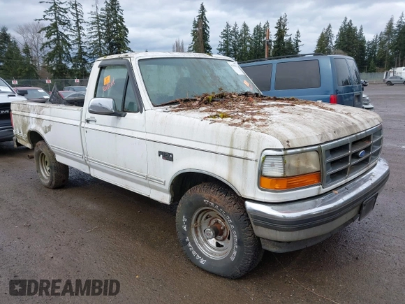 1995 Ford F-150 with VIN 1FTEF14H4SLA77725, listed as a IAAI auction lot 41782420 with 234,976 mi miles. Bid and sale history available at carsss.com. Image 1.