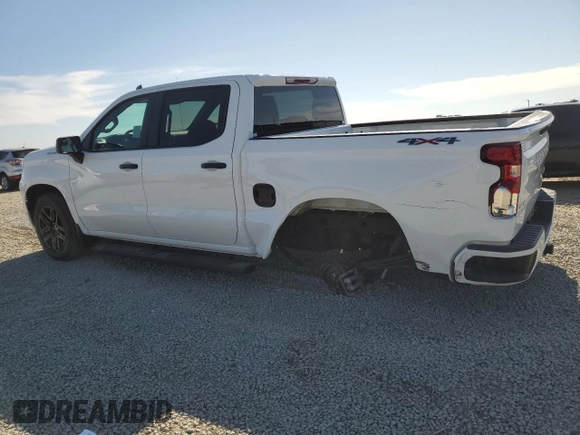 2022 Chevrolet Silverado 1500 Custom with VIN 1GCPDBEK6NZ640645, listed as a Copart auction lot 52399385 with 35,464 mi miles and Salvage Title. Bid and sale history available at carsss.com. Image 2.