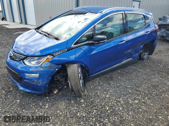 2020 Chevrolet Bolt EV Premier z VIN 1G1FZ6S00L4148722, wystawiony jako Copart lot #55725375 z przebiegiem 28 693 mil mil oraz Szkoda całkowita • Salvage title. Historia ofert i sprzedaży dostępna na DreamBid. Obrazek 1.
