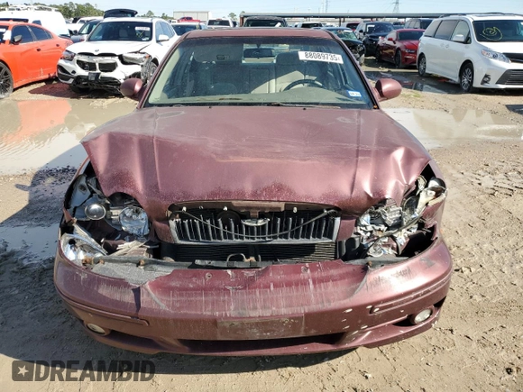 2002 Hyundai Sonata with VIN KMHWF25H62A642539, listed as a Copart auction lot 88089735 with 163,679 mi miles and Salvage Title. Bid and sale history available at carsss.com. Image 5.
