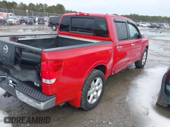 2010 Nissan Titan SE with VIN 1N6BA0ED3AN306001, listed as a IAAI auction lot 41395118 with 146,287 mi miles. Bid and sale history available at carsss.com. Image 4.