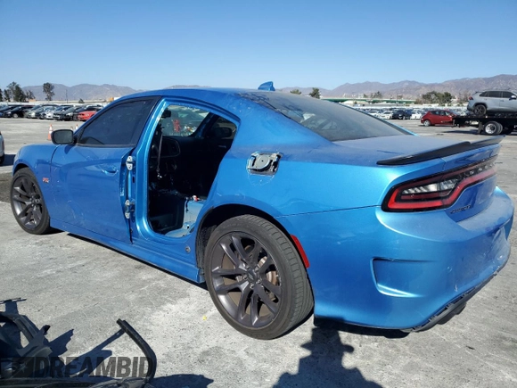 2019 Dodge Charger Scat Pack with VIN 2C3CDXGJ4KH703676, listed as a Copart auction lot 89003665 with Not Provided miles and Salvage Title. Bid and sale history available at DreamBid. Image 2.