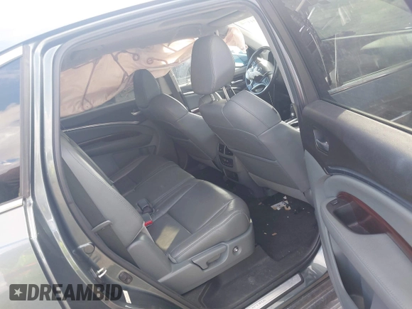 2014 Acura MDX Tech Pkg with VIN 5FRYD3H40EB017646, listed as a IAAI auction lot 41483117 with 123,667 mi miles. Bid and sale history available at carsss.com. Image 8.