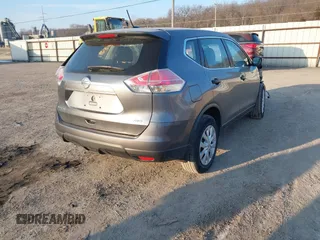 2016 Nissan Rogue S with VIN KNMAT2MV4GP647788, listed as a IAAI auction lot 41282602 with 96,556 mi miles. Bid and sale history available at carsss.com. Image 4.