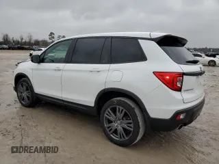 2021 Honda Passport EX-L z VIN 5FNYF8H55MB041554, wystawiony jako Copart lot #42879195 z przebiegiem 33 597 mil mil oraz Szkoda całkowita • Salvage title. Historia ofert i sprzedaży dostępna na DreamBid. Obrazek 2.