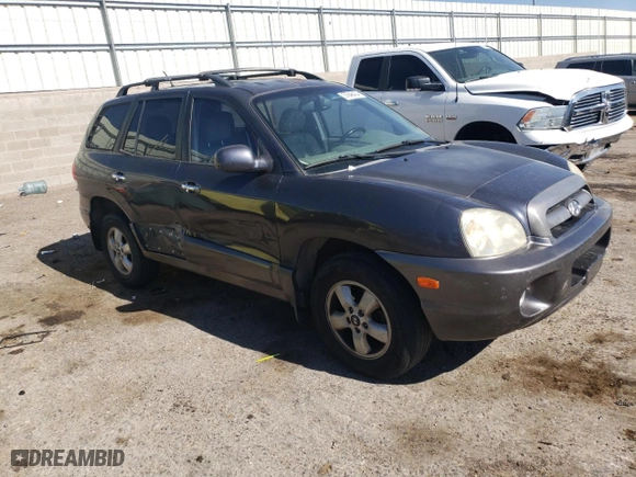 2006 Hyundai Santa Fe GLS with VIN KM8SC13E86U057749, listed as a Copart auction lot 57646404 with 159,051 mi miles and Salvage Title. Bid and sale history available at carsss.com. Image 4.