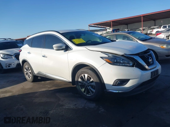 2018 Nissan Murano SV with VIN 5N1AZ2MGXJN151523, listed as a IAAI auction lot 41973381 with 138,728 mi miles and . Bid and sale history available at DreamBid. Image 14.