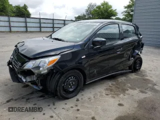 2021 Mitsubishi Mirage ES z VIN ML32AUHJXMH012614, wystawiony jako Copart lot #60284465 z przebiegiem 8 446 mil mil oraz Szkoda całkowita • Salvage title. Historia ofert i sprzedaży dostępna na DreamBid. Obrazek 1.