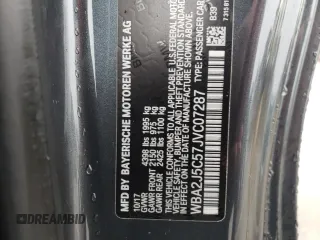 2018 BMW 2 Series M240i with VIN WBA2J5C57JVC07287, listed as a Copart auction lot 40812584 with 54,746 mi miles. Bid and sale history available at carsss.com. Image 12.