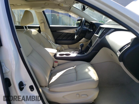 2017 Infiniti Q50 2.0t Sport with VIN JN1CV7AR3HM682433, listed as a Copart auction lot 74584124 with 69,467 mi miles and Salvage Title. Bid and sale history available at carsss.com. Image 7.