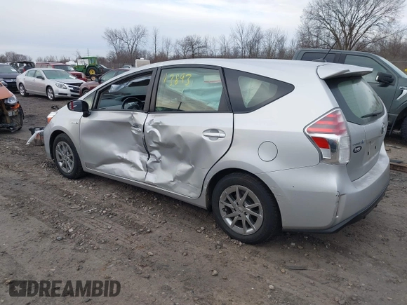 2015 Toyota Prius Two with VIN JTDZN3EU8FJ025687, listed as a IAAI auction lot 41813893 with 81,264 mi miles and . Bid and sale history available at DreamBid. Image 3.