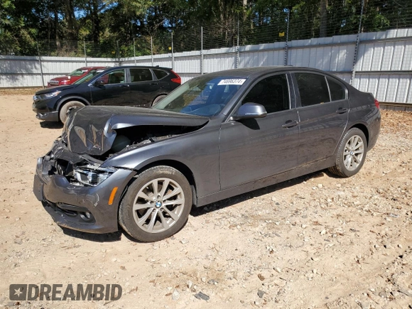 2018 BMW 3 Series 320i xDrive with VIN WBA8A3C54JA358624, listed as a Copart auction lot 74696374 with 55,342 mi miles and Salvage title. Bid and sale history available at DreamBid. Image 1.