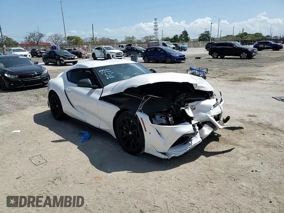 2025 Toyota GR Supra 3.0 with VIN WZ1DB0G09SW069188, listed as a Copart auction lot 49242215 with 0 mi miles and Salvage Title. Bid and sale history available at carsss.com. Image 11.