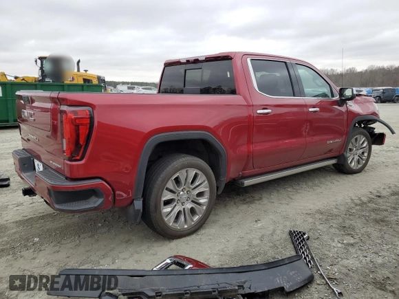 2020 GMC Sierra 1500 Denali with VIN 1GTU9FEL4LZ330883, listed as a Copart auction lot 44395445 with 25,922 mi miles and Salvage Title. Bid and sale history available at DreamBid. Image 3.