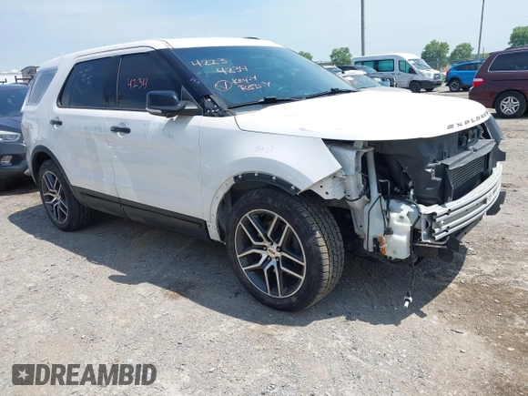 2017 Ford Explorer Sport z VIN 1FM5K8GT6HGA83768, wystawiony jako IAAI lot #42234234 z przebiegiem 82 063 mil mil oraz . Historia ofert i sprzedaży dostępna na DreamBid. Obrazek 1.